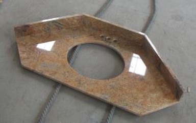 Жълт Гранит Мадура Златни Баня Ъглови Тони