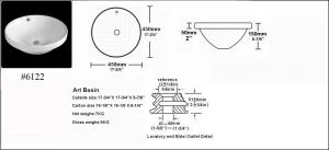 Overmount керамика кораб мивка (YLT-#6122)