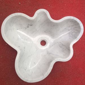 Мивка за мивка от бял мрамор Carrara